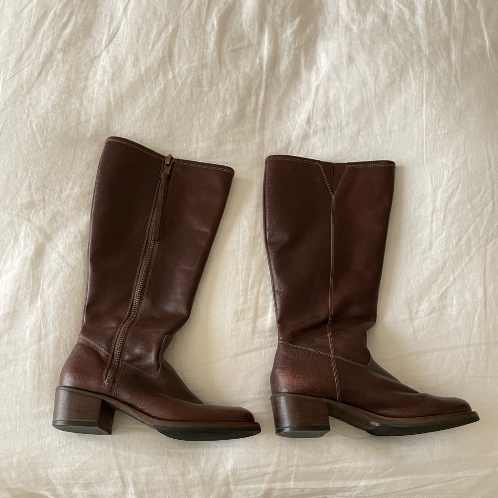 Lucky Brand Brown Leather Boots